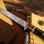 Shishamo 8 Inches Damascus Knife Damascus Fish Fillet Knife Chef’s Knives Ergonomic Handle