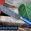 Siamese Knife 13.5 Long 8.2 Blade 9.1 oz Razor Sharp Hand Made Damascus Steel Chef Knife
