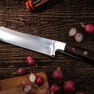 Yukio Chef Knife 13 Inches Long 7.5 Inches Blade 11 Ounce Razor Sharp Hand Made 440c Chef Knives