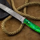 Green Mamba 14 Inches Damascus Knife Damascus Fish Fillet Knife Utility Knife Chef’s