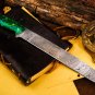 Green Mamba 14 Inches Damascus Knife Damascus Fish Fillet Knife Utility Knife Chef&acirc;��s