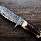 PERSIAN YUMA BLACK Knife 9″ Long 4.5″Blade” 10.5 oz Damascus Fixed Blade Hunting Knife