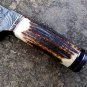 PERSIAN YUMA BLACK Knife 9&acirc;�&sup3; Long 4.5&acirc;�&sup3;Blade&acirc;�� 10.5 oz Damascus Fixed Blade Hunting Knife