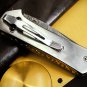 Bumble Bee Titanium Pocket Knife 7 in Long 3 in Blade 4.5 Ounce Damascus Pocket Knife