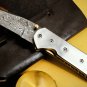 Bumble Bee Titanium Pocket Knife 7 in Long 3 in Blade 4.5 Ounce Damascus Pocket Knife