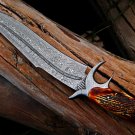 RED DRAGON SLAYER Knife 16″ Long 11″Blade ” 16oz Damascus Fixed Blade Hunting knife