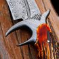 RED DRAGON SLAYER Knife 16&acirc;�&sup3; Long 11&acirc;�&sup3;Blade &acirc;�� 16oz Damascus Fixed Blade Hunting knife