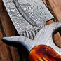 RED DRAGON SLAYER Knife 16&acirc;�&sup3; Long 11&acirc;�&sup3;Blade &acirc;�� 16oz Damascus Fixed Blade Hunting knife