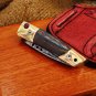 Apollo 7.5 Inches Long High End Damascus Pocket Knives Mokume Bolsters,Tiger Iron Gem Stone,Red Ruby