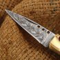 Apollo 7.5 Inches Long High End Damascus Pocket Knives Mokume Bolsters,Tiger Iron Gem Stone,Red Ruby
