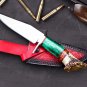 Green Lizard High End Handmade Forged Steel Knife Hunting Knife 6.2 inches Blade Made in USA