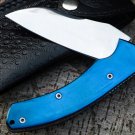 VG12 5″ Closed 4″Blade Pocket Knife Hunting Knife Titanium handle