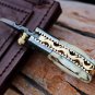 3.5â³ Long 1.5â³Bladeâ 2oz Damascus Neck Knives Handmade Damascus Pocket Folding Knife