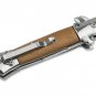 Pocket Knife 440A Stainless Steel Rosewood Liner lock Flipper Italian Classic Small