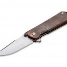 Pocket Knife D2 Copper Lucas Burnley Liner lock Flipper Kihon Assisted Copper
