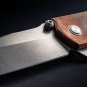 Pocket Knife D2 Copper Lucas Burnley Liner lock Flipper Kihon Assisted Copper