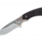 Pocket Knife M390 Titanium, Carbon Fibre Frame lock Flipper Anniversary Knife