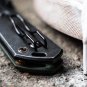 Pocket Knife D2 G10 Lucas Burnley Frame lock Flipper Kihon Assisted OD Green