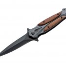 Pocket Knife 440A Cocobolo Wood Aluminum Liner lock Starfighter