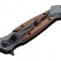 Pocket Knife 440A Cocobolo Wood Aluminum Liner lock Starfighter