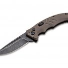 Pocket Knife D2 G10 Push Button Push Button With Leather Sheath