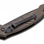 Pocket Knife D2 G10 Push Button Push Button With Leather Sheath