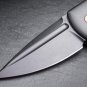 Pocket Knife 154CM Aluminum Darriel Caston Button Lock Push Button