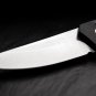 Pocket Knife 154CM Aluminum Lucas Burnley Push Button Compact Automatic Black
