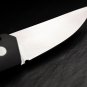 Pocket Knife 154CM Aluminum Lucas Burnley Push Button Compact Automatic Black