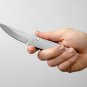 Pocket Knife 154CM Aluminum Lucas Burnley Push Button Push Button