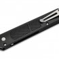 Pocket Knife D2 Aluminum Lucas Burnley Button Lock Push Button