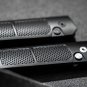 Pocket Knife D2 Aluminum Lucas Burnley Button Lock Push Button