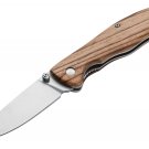 Pocket Knife 440A Liner lock Thumb Stud With Leather Sheath