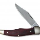 Pocket Knife C75 Nickel Silver, Bone Slip joint Nail Nick With Leather Sheath