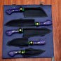 Handmade Damascus Chef set Of 5pcs With Leather Cover,Kichten Knife,Damascus Knife Set,Kitchen knive