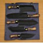Handmade Damascus Chef set 5pcs With Leather,Damascus Knife Set,Damascus Chef Knife,Kitchen Knife