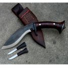 Real working kukri knife-6 inches Blade hand forged khukuri knife-working-Full tang-Fixed Blade