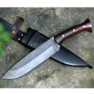 Personalized Hand Crafted Bowie knife- 9 inches long fix Blade Camping knife-Tempered-Sharpen