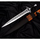 15 inches Blade Hand forged Pippin Dagger-Handmade mini sword-Forged-leaf spring-Tempered-Sharpen
