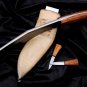 8 inches Blade hand forged khukuri-5 inches Handle-Full tang-Double Layer Blade-Sharpen-Tempered