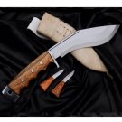 8 inches Blade hand forged khukuri-Gripper Handle-Full tang-Double Layer Blade-Sharpen-Tempered