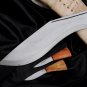8 inches Blade hand forged khukuri-Gripper Handle-Full tang-Double Layer Blade-Sharpen-Tempered