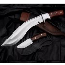 Hand forged kukri knife 12 inches Blade Everest kukri 5160 leaf spring truck Balance water tempered