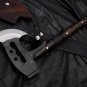 Hand forged Viking Axe-Leather sheath-Personalization Engraving option-Leaf spring-Tempered