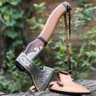 Custom Gift Forged Carbon Steel Viking Axe with Rose Wood Shaft, Viking Bearded Camping Axe