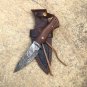 Smiths Blade Custom Hand Made Damascus Steel Hand Forged Fantasy Full Tang knife Rose Wood Handle