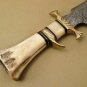 Custom Handmade Camel Bone HUNTING KNIFE With Best Quality Leather Sheath Personalized Gift For Him