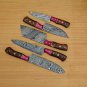 Handmade Damascus Chef set Of 5pcs With Leather,Damascus Knife Set,Damascus Chef Knife Kitchen Knife