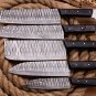 Handmade Damascus Steel Chef Knives Set Chef set Gift for Chef Kitchen set Husband gift Wedding gift