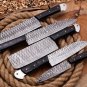 Handmade Damascus Steel Chef Knives Set Chef set Gift for Chef Kitchen set Husband gift Wedding gift